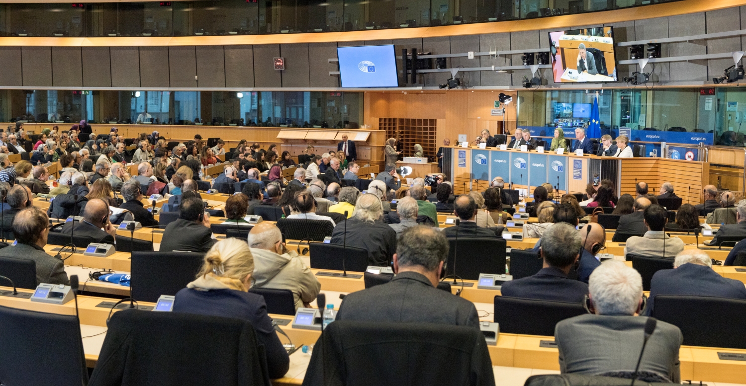 Maryam Rajavi addresses the European Parliament in Brussels